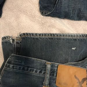 MENS AMERICAN EAGLE RELAXED STRAIGHT JEANS SIZE 38/32